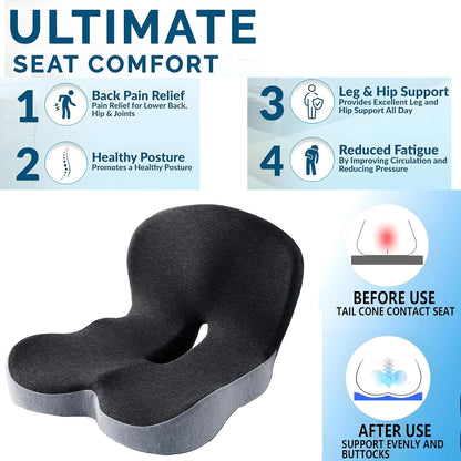 Ergonomic Memory Foam Support Cushion
