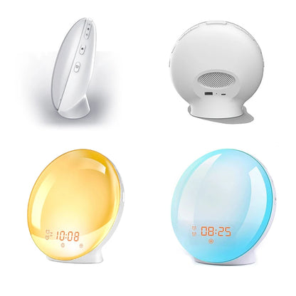 Smart Sunrise Wake Up Light – Gentle Alarm Clock with Night Light & Natural Sounds